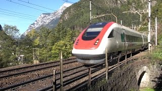 preview picture of video 'Züge auf der Gotthardbahn Sommer 2013 - Zug, trainfart, train'