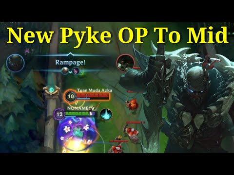 New Pyke Is Over Power To Mid Lane ! Tier S Patch 4.1B Gameplay Pyke - League of Legends: Wild Rift