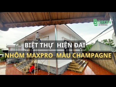 Cửa nhôm maxpro cao cấp - thiết kế 2 ra 4 vô