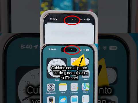 iPhone muestra puntos verdes y naranjas: ¿Qué significan?