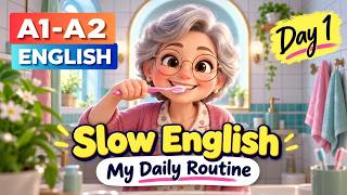 My Daily Routine || Listening& Speaking Practice || Slow English for Beginners