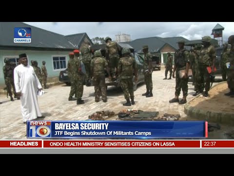 News@10: Bayelsa JTF Begins Shutdown Of Militants Camps 26/08/16 Pt. 3