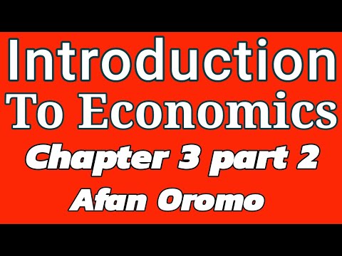 Introduction to Economics | Chapter 3 Part 2: Ordinal Utility Theory | In Afan Oromo