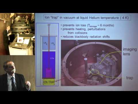 Quantum Frontiers lecture: Dr. David Wineland on Atomic Clocks and Ion Trap Quantum Computing