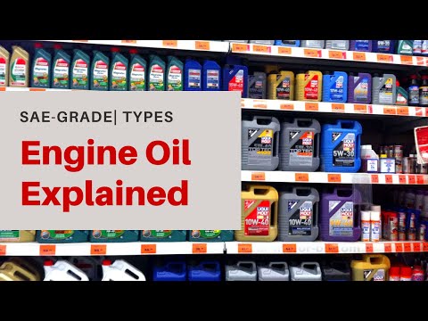 Engine Oil Grade Explained | SAE numbers | Types
