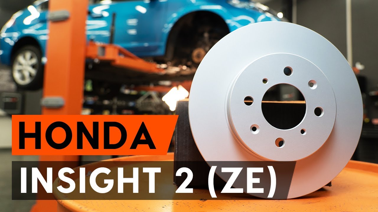 Kaip pakeisti Honda Insight ZE2_ZE3 stabdžių diskų: priekis - keitimo instrukcija