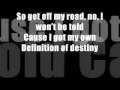 Billy Talent- Definition of Destiny with Lyrics