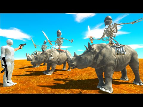 FPS AVATAR PARKOUR PYRAMID WHIT WEAPONS -Animal Revolt Battle Simulator