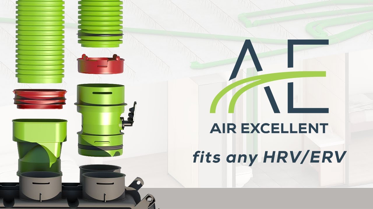 AIR EXCELLENT fits on any HRV or ERV