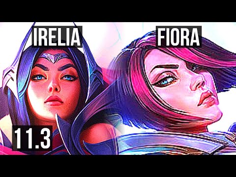 IRELIA vs FIORA (TOP) | 7/0/1, 6 solo kills, 1.2M mastery, Godlike | EUW Diamond | v11.3