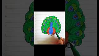 Download lagu How to draw a peacock🦚|Creative things #shorts mp3