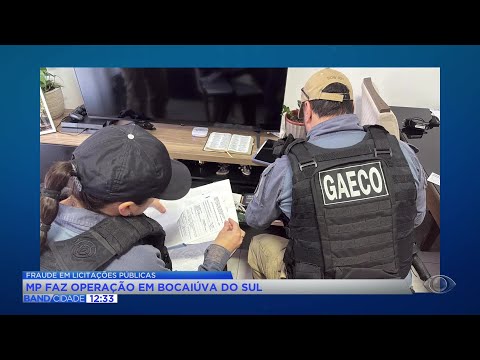 MP faz operação em Bocaíuva do Sul contra fraude em licitações públicas
