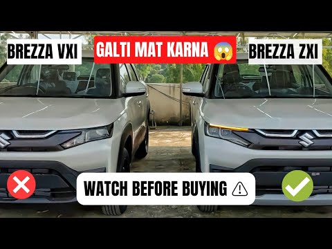 Maruti Brezza vxi vs zxi 2022 🔥 WHICH TO BUY?🤔 #brezza2022