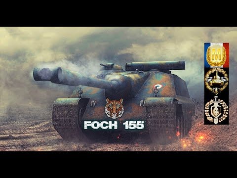 FOCH 155 #5 World of Tank Blitz Aced gameplay 7600 DMG