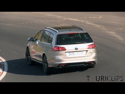 2015 Volkswagen Golf R Estate spied testing on the Nürburgring!