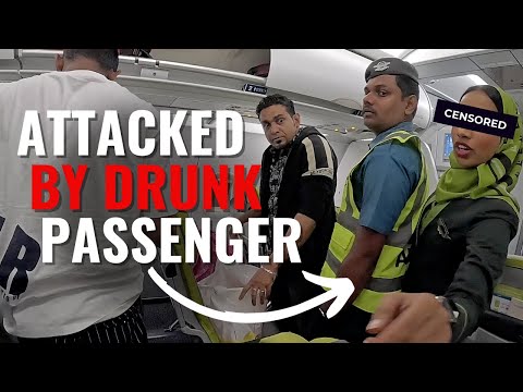 ATTACKED by DRUNK Passenger on SALAM AIR - Police at the gate!