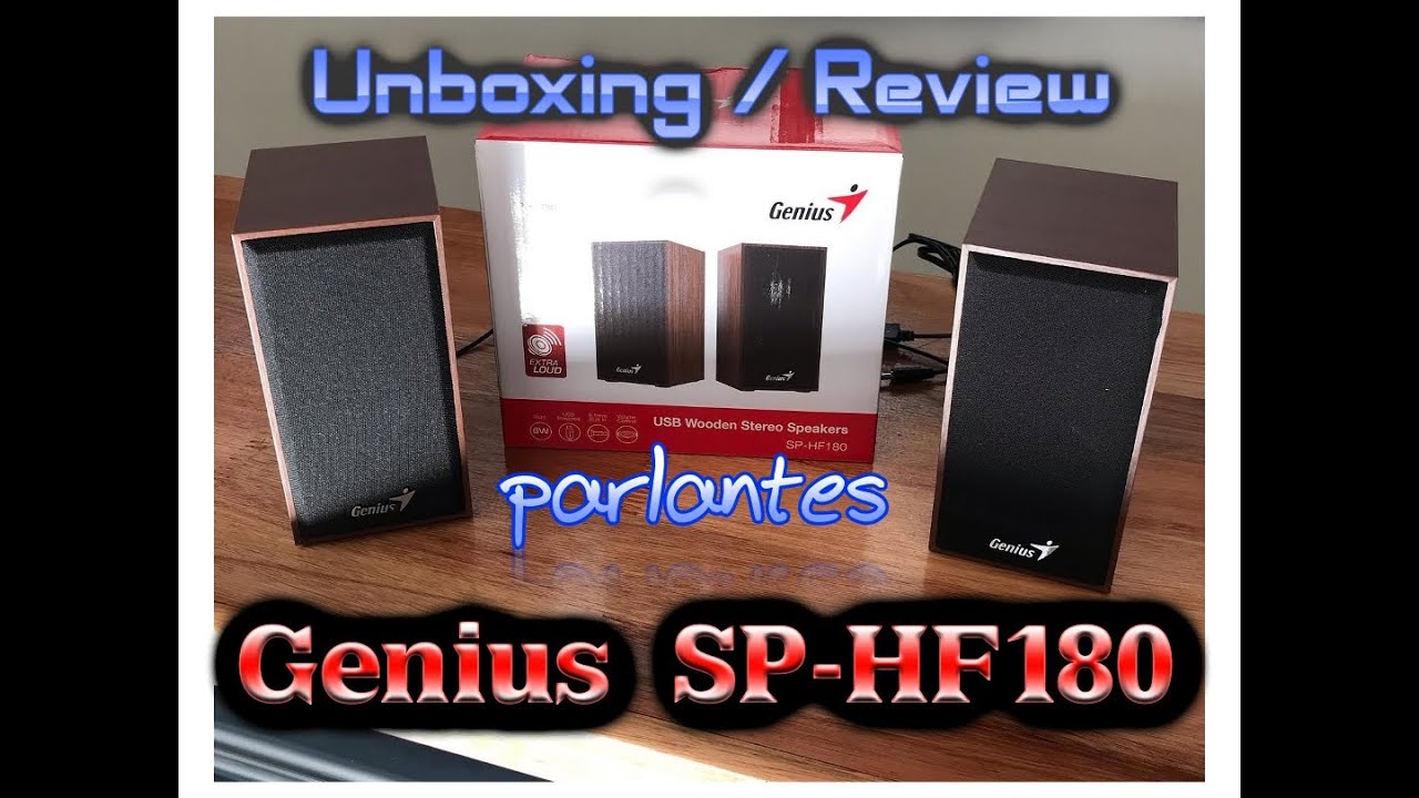 PARLANTE GENIUS STEREO SPEAKERS NEGRO MARRON (SP-HF180) NTPeru