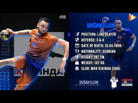 Dušan Ilijin - Line Player - MRK Kikinda Grindex - Highlights - Handball - CV - 2022/23