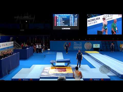 RODRIGUEZ Melania (ESP) W - 2019 Trampoline Worlds, Tokyo (JPN) - Qualification Double Mini R2