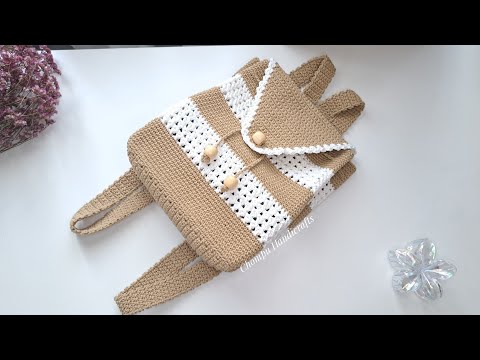 How to Crochet Backpack ✨️🎁💕 Crochet Tutorial✨️🎁💕  Chompu Handicrafts