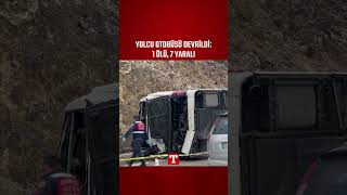 Yolcu Otobüsü Devrildi: 1 Ölü, 7 Yaralı! #Shorts