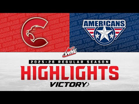 Prince George Cougars at Tri-City Americans 10/18 | WHL Highlights 2025-26