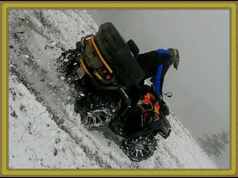 Winter ATV Can-Am riding - Brodina, Suceava