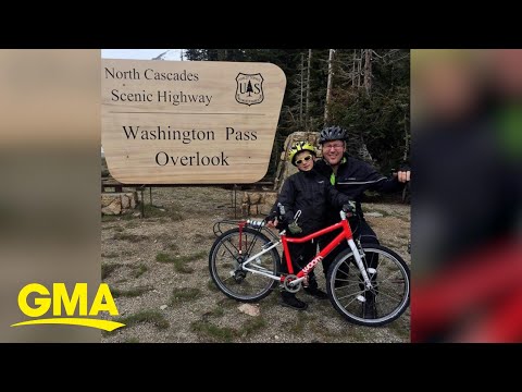 Dad and 7-year-old son bike 3,400 miles across the U.S. l GMA
