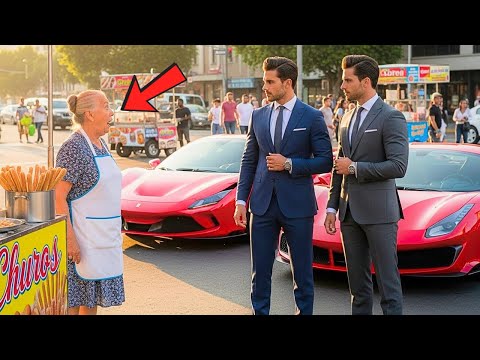 Anciana Pobre Alimentó A Gemelos Sin Hogar, Años Después Volvieron A Su Puesto De Churros Para...