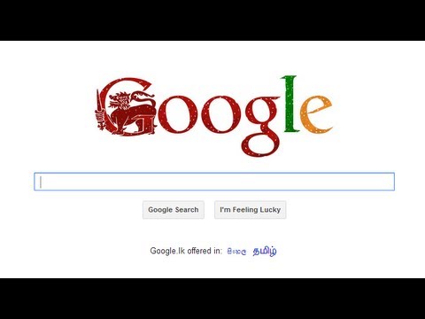Google Doodle for SriLanka's 65th Independence Day 2013