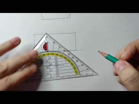 Zeichnen mit dem Geodreieck: Rechtecke und Quadrate