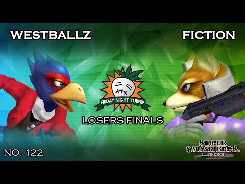 FNT #122 - Westballz (Falco) VS Fiction (Fox) - SSBM - Losers Finals