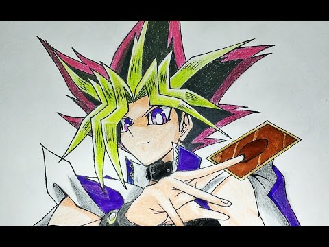 Drawing Yami Yugi | Yu-Gi-Oh! - YouTube