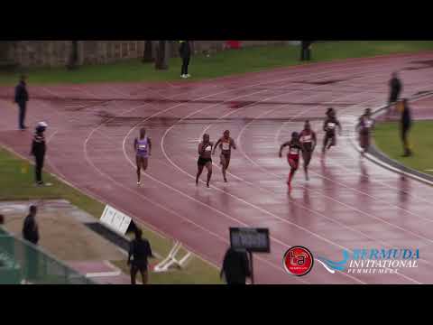 Jessica Beard wins the women's 200m Bermuda Invitational
