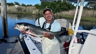 Fishing with the snap jig master John Paduano on my Pair Custom 21DV.   Eastern Long Island NY