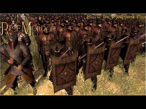 Battle for Morthond Pass! Rise of Mordor total war - Custom battle!