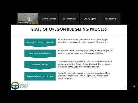 July 25, 2022 - ODOE Public Budget Meeting