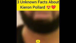 3 Unknown Facts About Kieron Pollard 😍❤️#youtubeshorts #shorts #kieronpollard#mumbaiindians #cricket