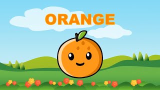 Learn English Words and Spelling Video For Kids and Toddlers | Pre School | Fruits | ORANGE 🍊