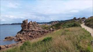 preview picture of video 'La côte de granit rose ''Sentier des douaniers'' - Bretagne - Côtes d'Armor'