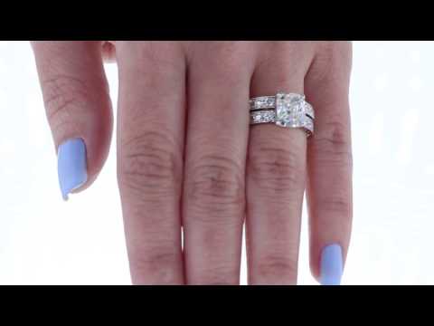 4.30CT Cushion Brilliant Diamond Engagement Ring Set HRD Cert/Appr $70K $22,500