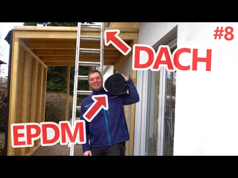 EPDM aufs Flachdach | DIY Schuppen Tag 8