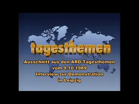 neu: Tagesthemen 9.10.1989 Leipzig Wonneberger Interview zur Demo