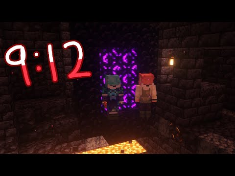 minecraft 9:12 duos speedrun (2nd place)