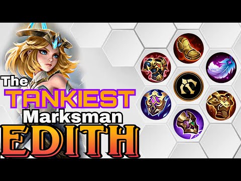 Edith MARKSMAN Emblem with FULL DEF BUILD is Tanky but Deadly 🔥 Edith Best Build 2023 ZuruPlaysML