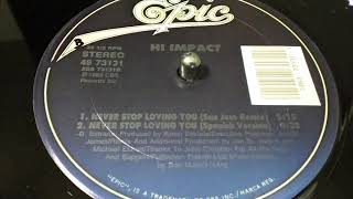 HI IMPACT- NEVER STOP LOVING YOU [SPANISH VERSION]