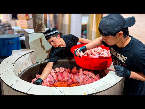 PILAF Cooked UNDER POLYETHYLENE. You have NEVER SEEN Cooking LIKE THIS. Prepared in LINSEED Oil