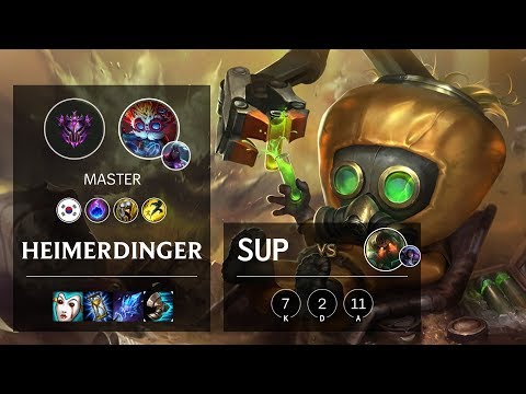 Heimerdinger Support vs Nautilus - KR Master Patch 10.8
