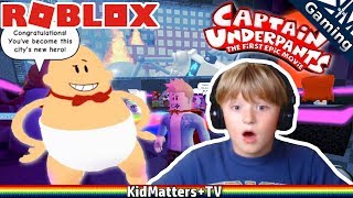 CAPTAIN UNDERPANTS first epic: Roblox- Stop Professor Poopypants!! Adventure Obby [KM+Gaming S01E55]