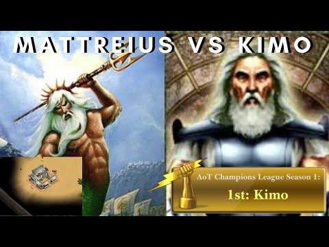 Matreiuss (Poseidon) vs Kimo (Oranos) - Age of Mythology: The Titans (Game 1)